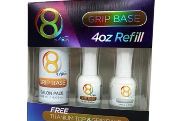 Aora 8 Grip Base Kit 4oz Refill, Free Titanium Top & Grip Base 0.47oz