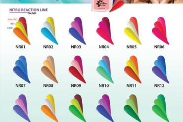 Nitro Dipping Powder, Reaction Collection, Full Line Of 24 Colors (From 01 To 24), 2oz