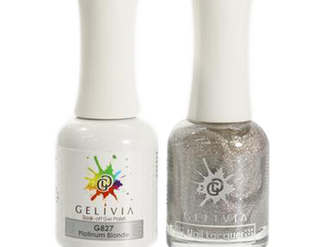 Gelivia Nail Lacquer And Gel Polish, 827, Platinum Blonde, 0.5oz
