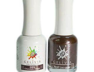 Gelivia Nail Lacquer And Gel Polish, 836, Chocolate Delight, 0.5oz