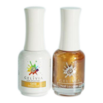 Gelivia Nail Lacquer And Gel Polish, 858, Golden Dust, 0.5oz