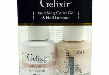 002 Bisque Gelixir Gel Nail Polish Duo
