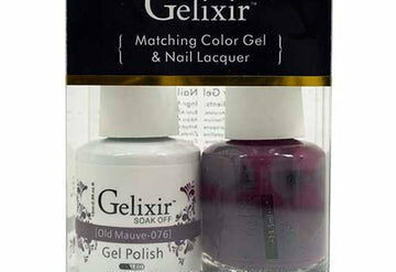 076 Old Mauve Gelixir Gel Nail Polish Duo