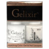 090 White Colors - Snow White Gelixir Gel Nail Polish Duo