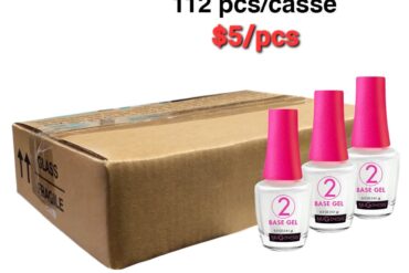 Nugenesis Dipping Gel, #02, GEL BASE (Pink Cap), CASE, 0.5oz (Packing: 112 pcs/case)