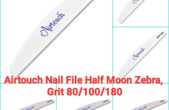 Airtouch Zebra Nail Files 1500pcs/case Half Moon 80-100-180