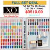 XO 4in1 Acrylic/Dip Powder + Gel + Lacquer, Full Line Of 234 Colors (From 001 To 234)