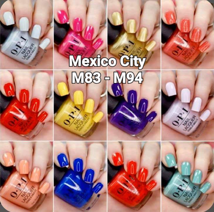 OPI NAIL LACQUER Mexico City Collection, Full line of 12 Colors (From M83 to M94)