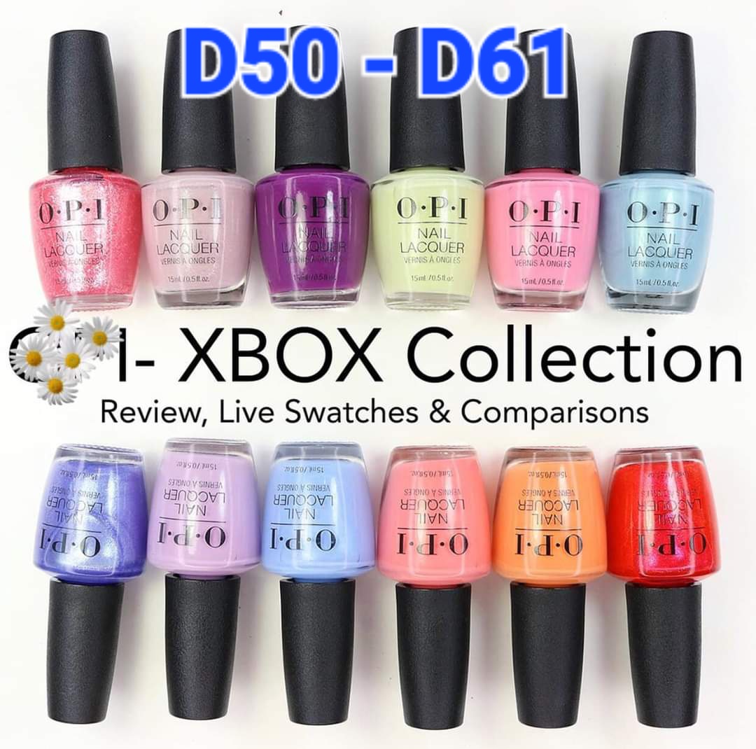 OPI NAIL LACQUER XBOX, Full 12 colors (D50 - D61)