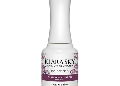 Kiara Sky Gel Polish, G445, Grape You Attention, 0.5oz