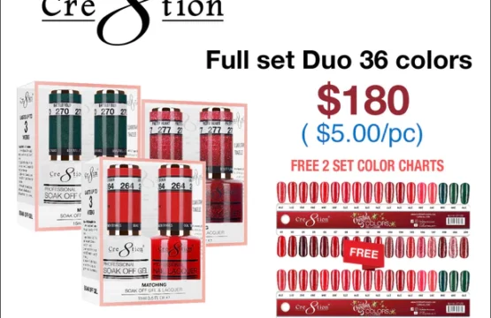 Cre8tion Matching Duo Color - Christmas Collection - Full Set 36 colors w/ 1 set color chart