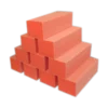 Buffer 3-Way ORANGE WHITE, 500 pcs Grit 80/80